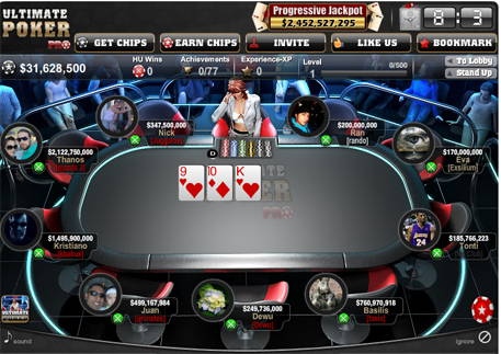 Discount chips for Ultimate Poker PRO poker game on Facebook.